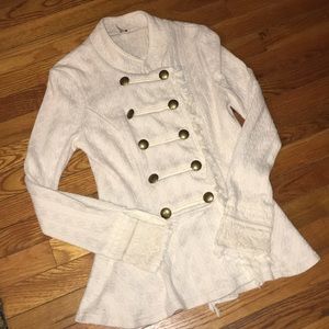 Free People cream jacket